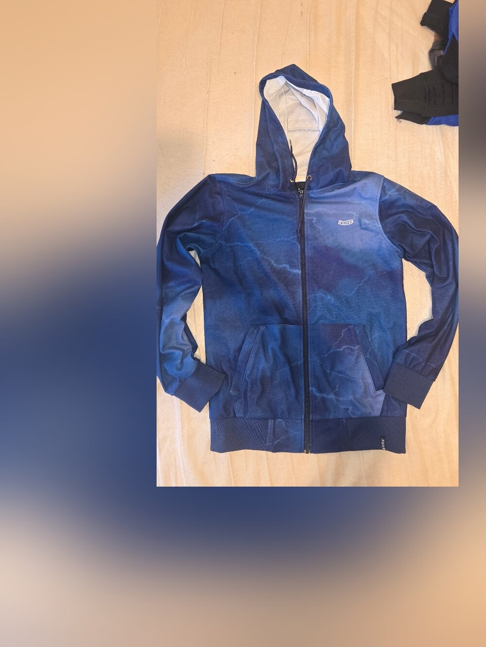 Volcom Mens Blue Hooded Jacket -skiing